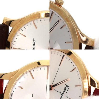 Salvatore Ferragamo Slim Small Seconds Watches SFDE00618 PGP/Leather mens