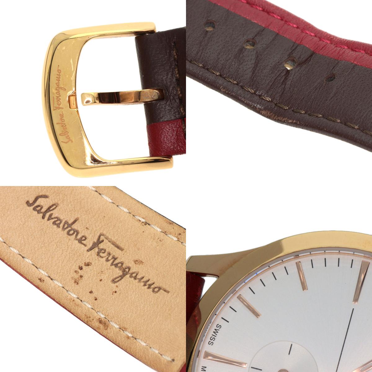 Salvatore Ferragamo Slim Small Seconds Watches SFDE00618 PGP/Leather mens