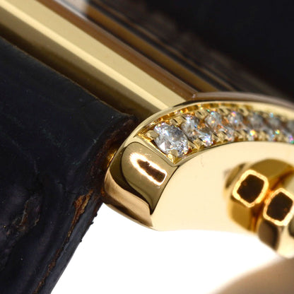 CARTIER Tank francaise SM Watches WE100151 K18 Yellow Gold/Leather Ladies