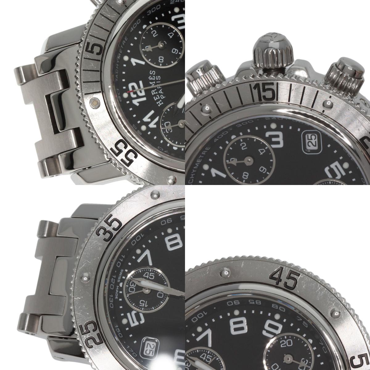 HERMES Clipper Diver Chronograph Watches CL2.310 Stainless Steel/Stainless Steel Ladies
