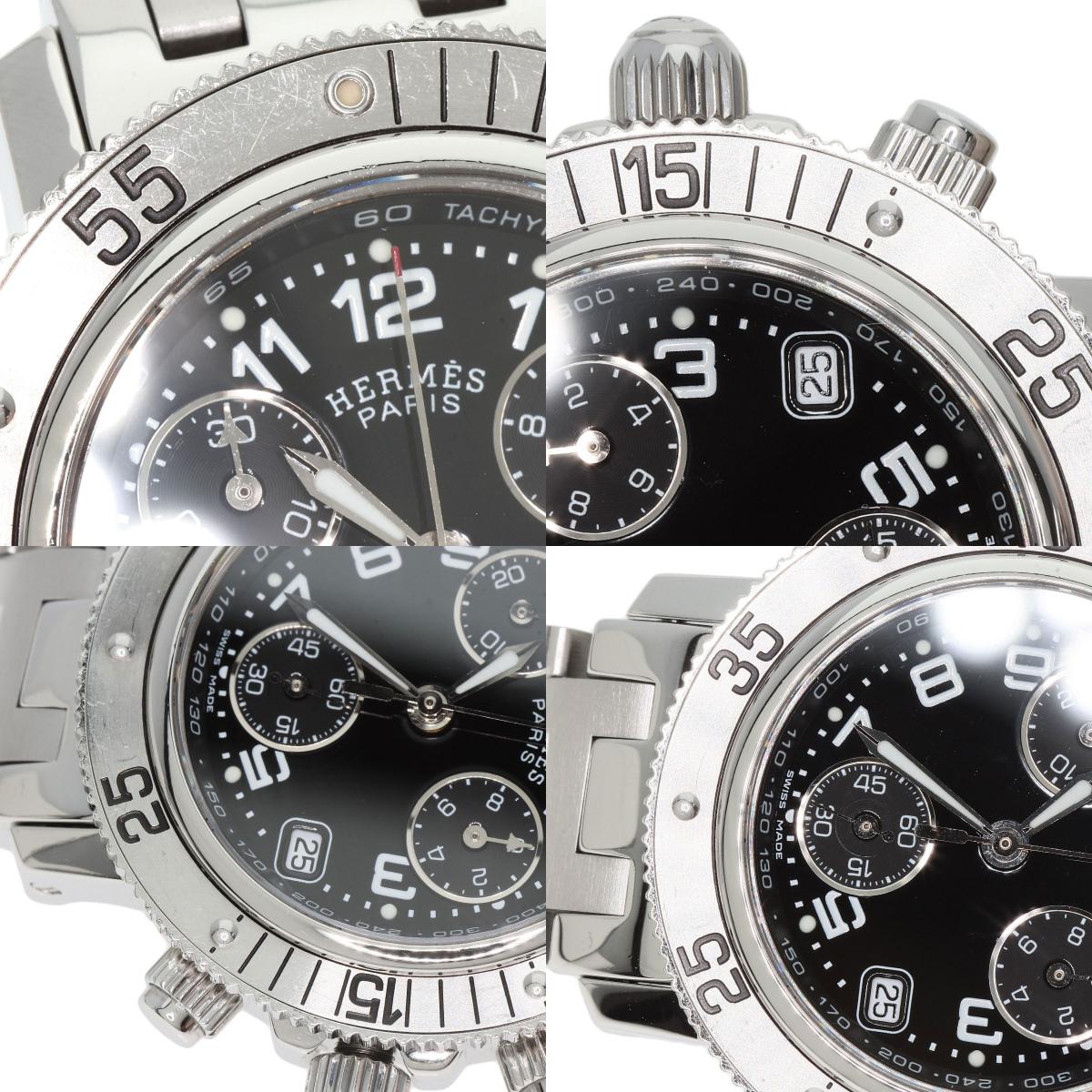 HERMES Clipper Diver Chronograph Watches CL2.310 Stainless Steel/Stainless Steel Ladies