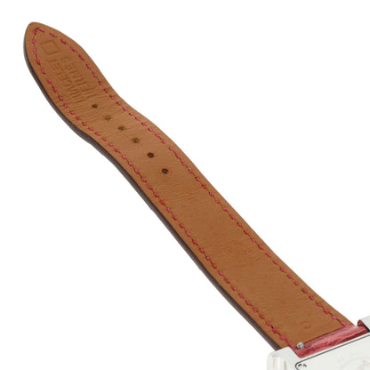 HERMES H Watch Bezel Diamond Watches HH1.230 Stainless Steel/Leather Ladies