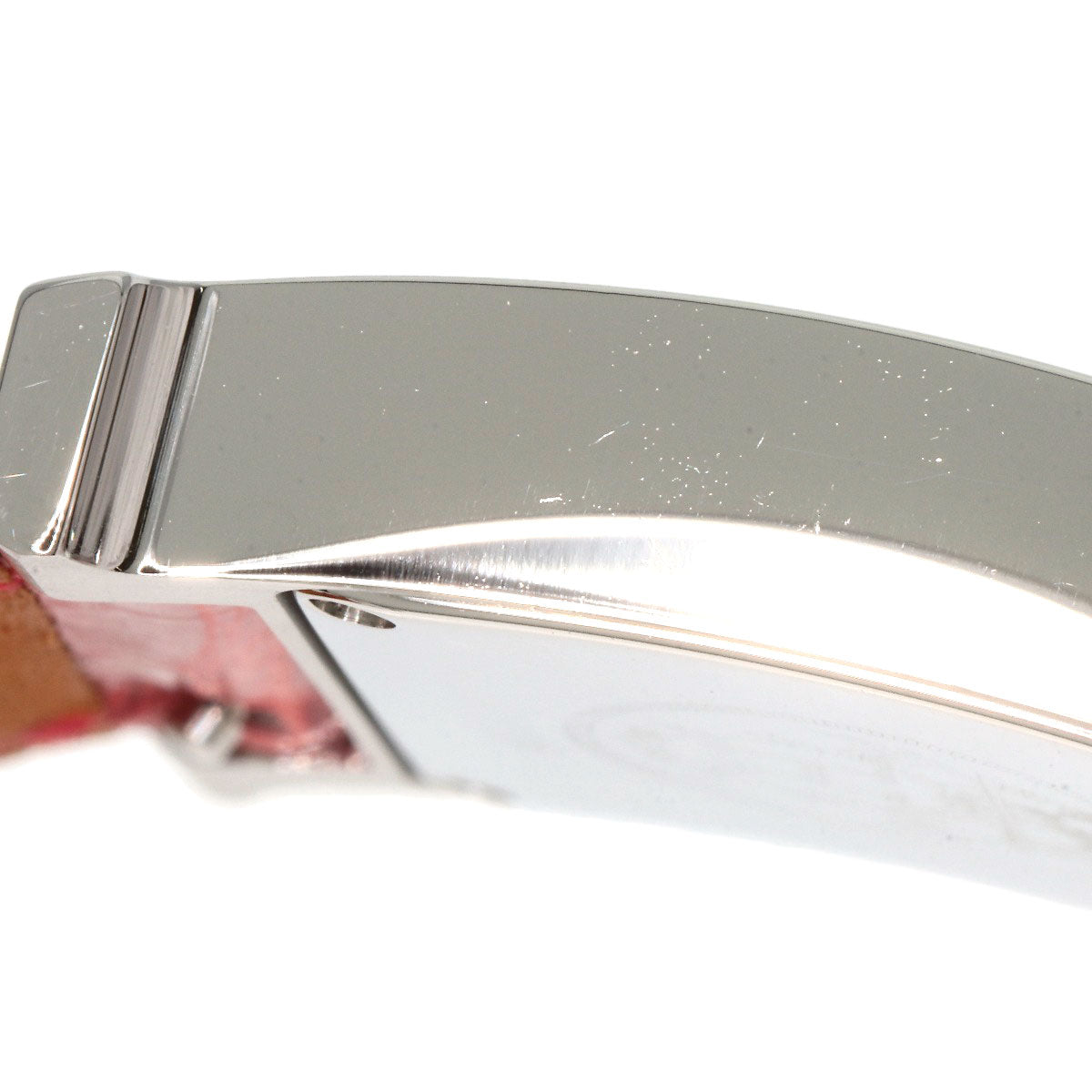 HERMES H Watch Bezel Diamond Watches HH1.230 Stainless Steel/Leather Ladies