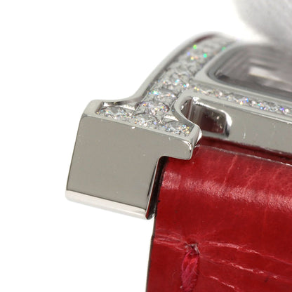 HERMES H Watch Bezel Diamond Watches HH1.230 Stainless Steel/Leather Ladies