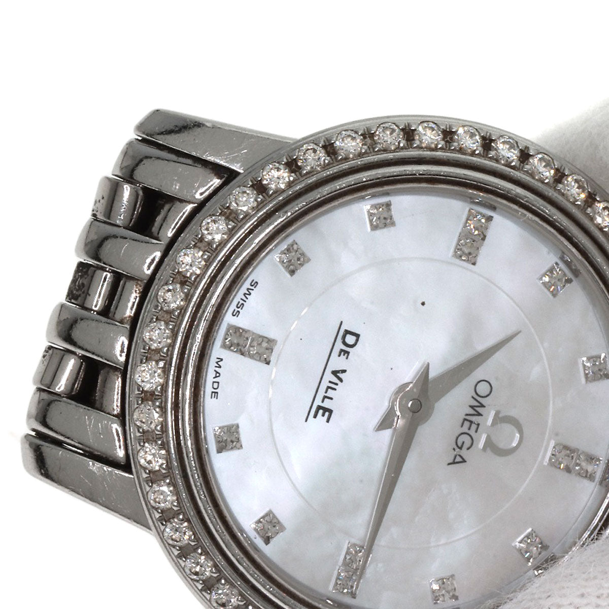 OMEGA De Ville Prestige Diamond Watches 4575.75 Stainless Steel/Stainless Steel Ladies