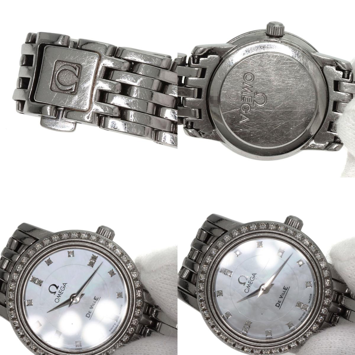 OMEGA De Ville Prestige Diamond Watches 4575.75 Stainless Steel/Stainless Steel Ladies