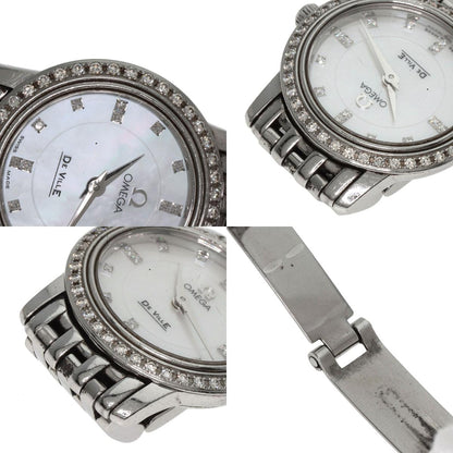OMEGA De Ville Prestige Diamond Watches 4575.75 Stainless Steel/Stainless Steel Ladies