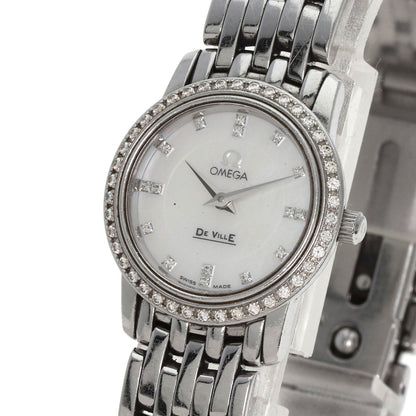 OMEGA De Ville Prestige Diamond Watches 4575.75 Stainless Steel/Stainless Steel Ladies