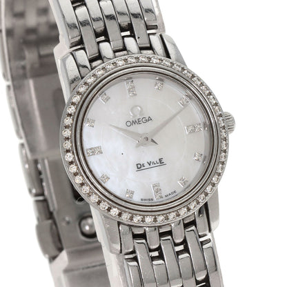 OMEGA De Ville Prestige Diamond Watches 4575.75 Stainless Steel/Stainless Steel Ladies