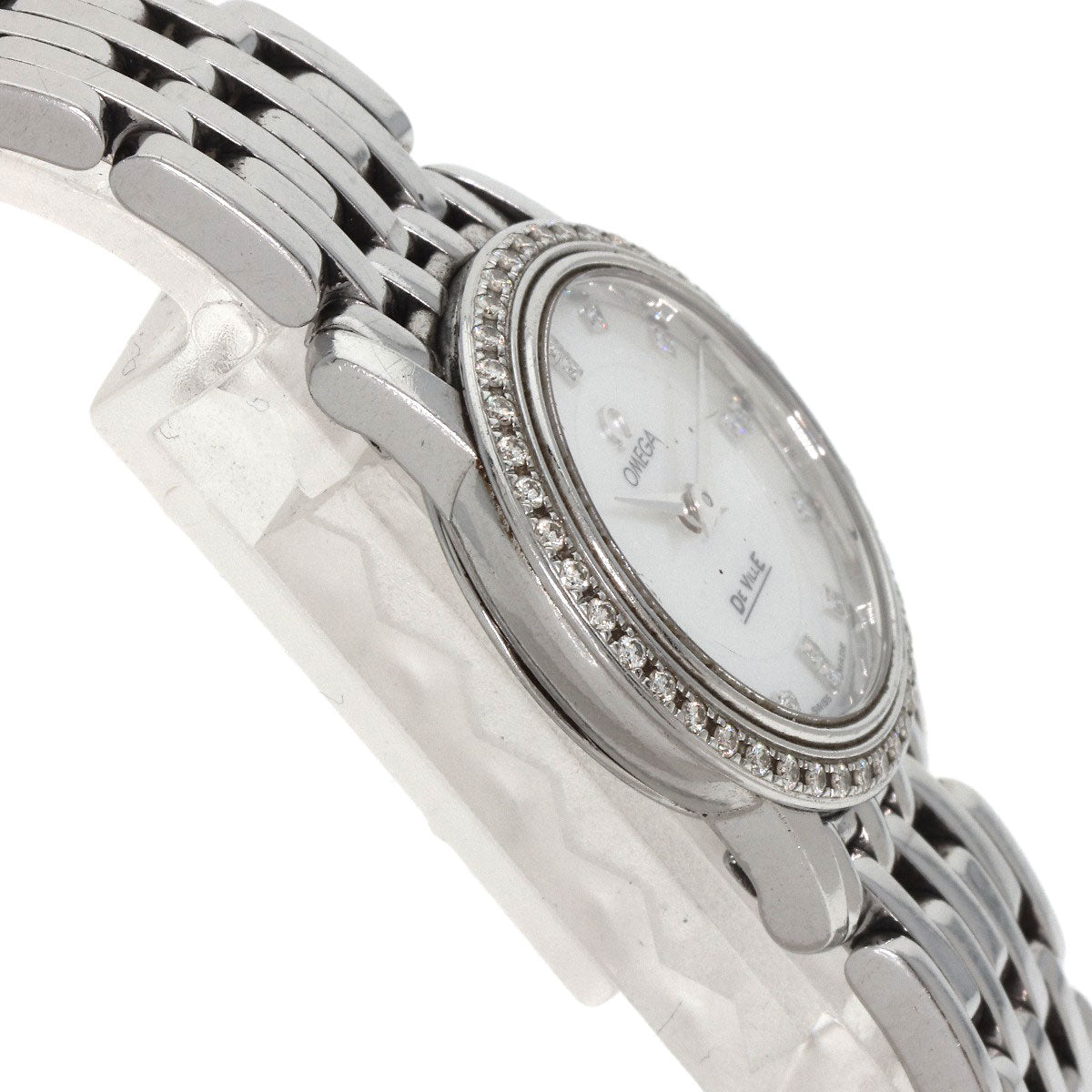 OMEGA De Ville Prestige Diamond Watches 4575.75 Stainless Steel/Stainless Steel Ladies