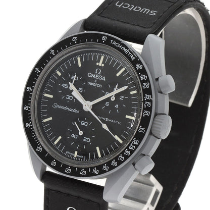 Swatch MISSION TO THE MOON Speedmaster Omega Collaboration Watches S033M100 Ceramic/Nylon mens