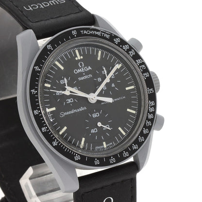 Swatch MISSION TO THE MOON Speedmaster Omega Collaboration Watches S033M100 Ceramic/Nylon mens