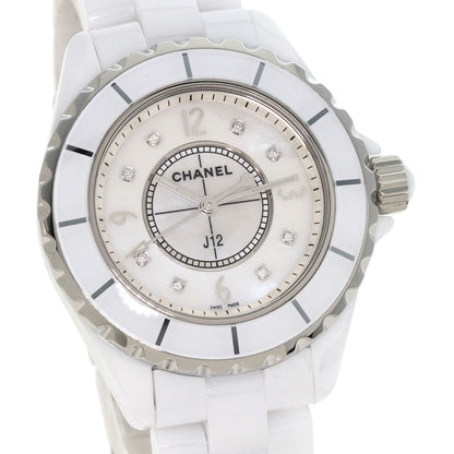 CHANEL J12 1.3" 8P Diamond Watches H2422 Ceramic/Ceramic Ladies