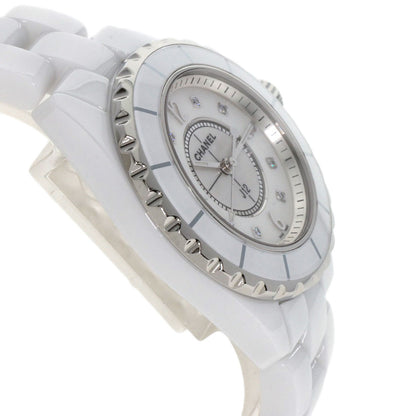 CHANEL J12 1.3" 8P Diamond Watches H2422 Ceramic/Ceramic Ladies