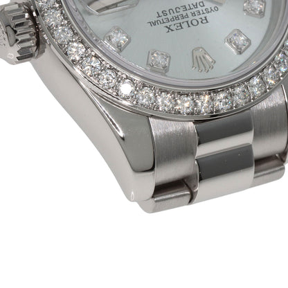 ROLEX Datejust 10P Bezel Diamond Watches 179136G Platinum/PT Ladies