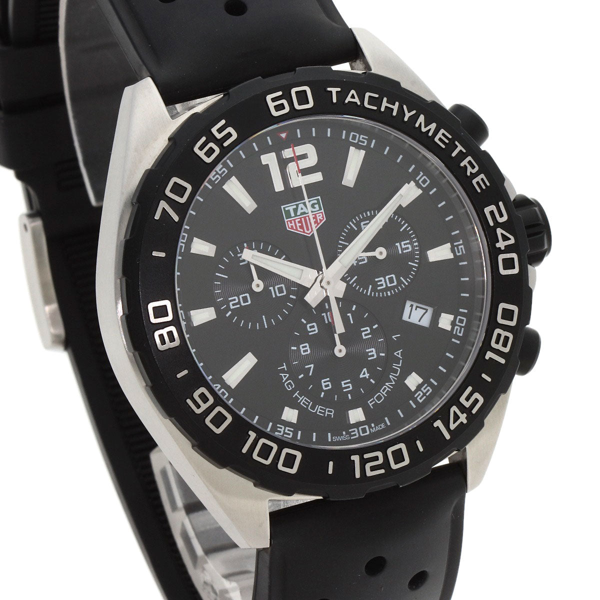 TAG HEUER FORMULA1 chronograph Watches CAZ1010 Stainless Steel/Rubber mens