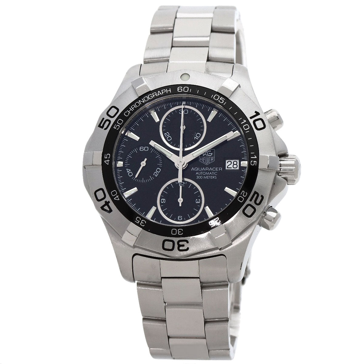 TAG HEUER Aqua Racer Chronograph Watches CAF2110 Stainless Steel/Stainless Steel mens