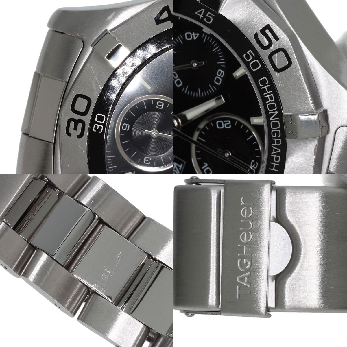 TAG HEUER Aqua Racer Chronograph Watches CAF2110 Stainless Steel/Stainless Steel mens