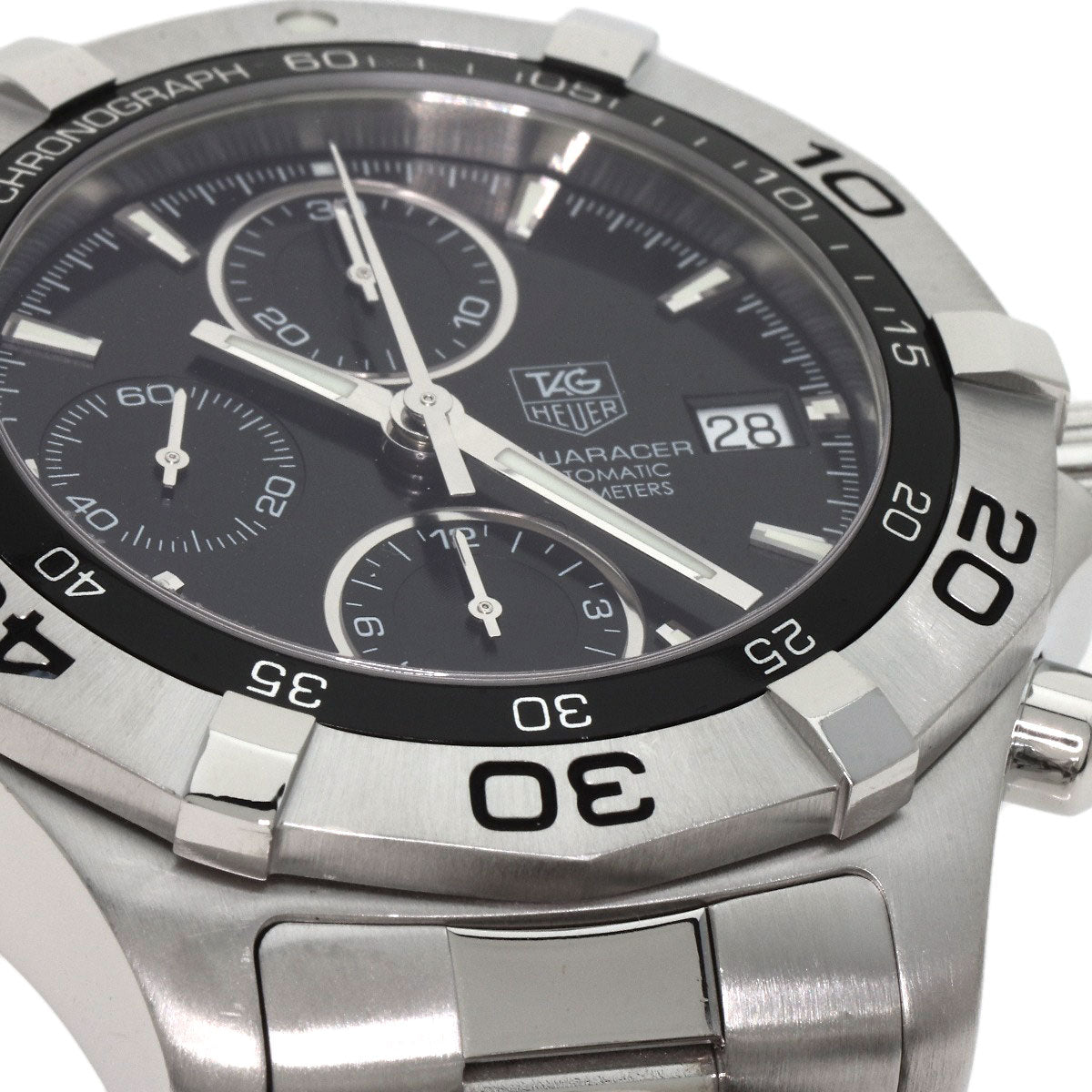 TAG HEUER Aqua Racer Chronograph Watches CAF2110 Stainless Steel/Stainless Steel mens