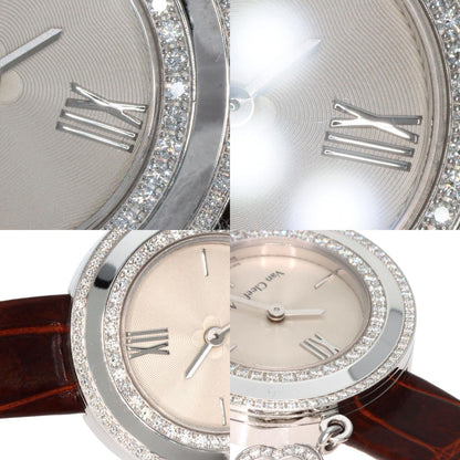 Van Cleef & Arpels Charm Mini Watch Diamond Watches VCARO29A00 K18 White Gold/Leather Ladies