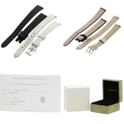 Van Cleef & Arpels Charm Mini Watch Diamond Watches VCARO29A00 K18 White Gold/Leather Ladies