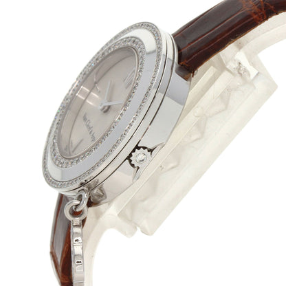 Van Cleef & Arpels Charm Mini Watch Diamond Watches VCARO29A00 K18 White Gold/Leather Ladies