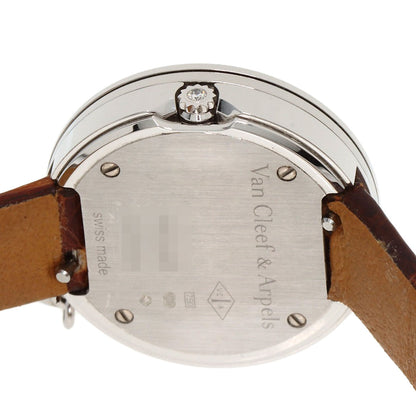 Van Cleef & Arpels Charm Mini Watch Diamond Watches VCARO29A00 K18 White Gold/Leather Ladies