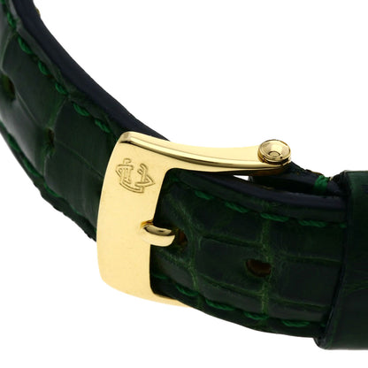 Van Cleef & Arpels Pierre Emerald Diamond Watches 18101B1 K18 Yellow Gold/Leather Ladies