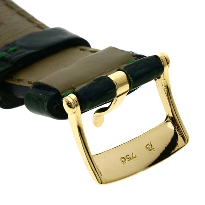 Van Cleef & Arpels Pierre Emerald Diamond Watches 18101B1 K18 Yellow Gold/Leather Ladies