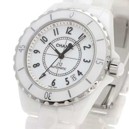 CHANEL J12 1.5" White Ceramic Watches H0970 Ceramic/Ceramic mens