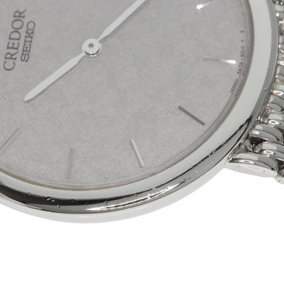 SEIKO CREDOR round face Watches 5A74-2020 Platinum PT950/PT950 Ladies