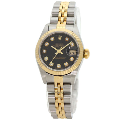 ROLEX DATEJUST 10P Diamond Watches 69173G Stainless Steel/SSxK18YG Ladies