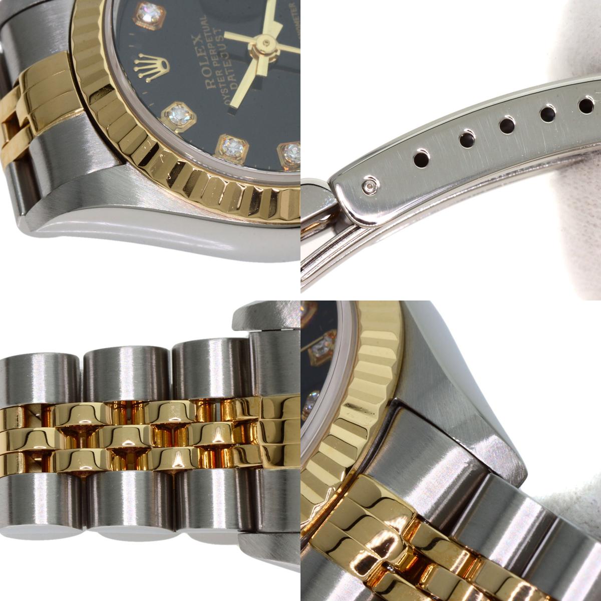 ROLEX DATEJUST 10P Diamond Watches 69173G Stainless Steel/SSxK18YG Ladies