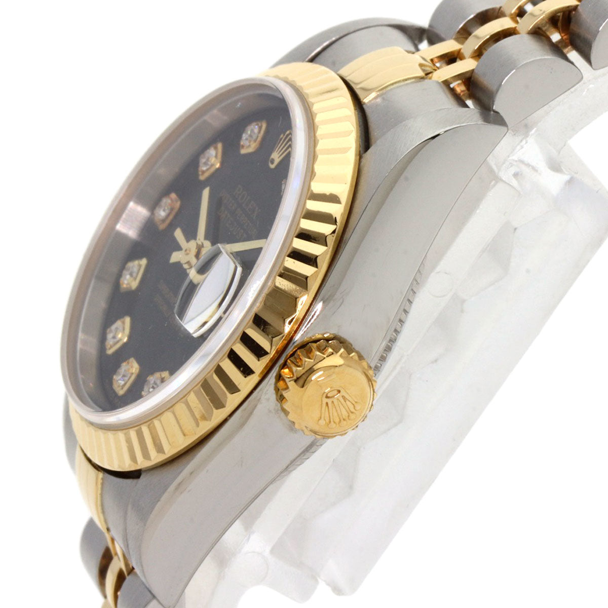 ROLEX DATEJUST 10P Diamond Watches 69173G Stainless Steel/SSxK18YG Ladies