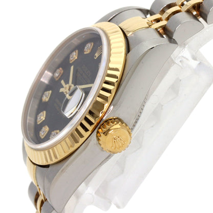 ROLEX DATEJUST 10P Diamond Watches 69173G Stainless Steel/SSxK18YG Ladies