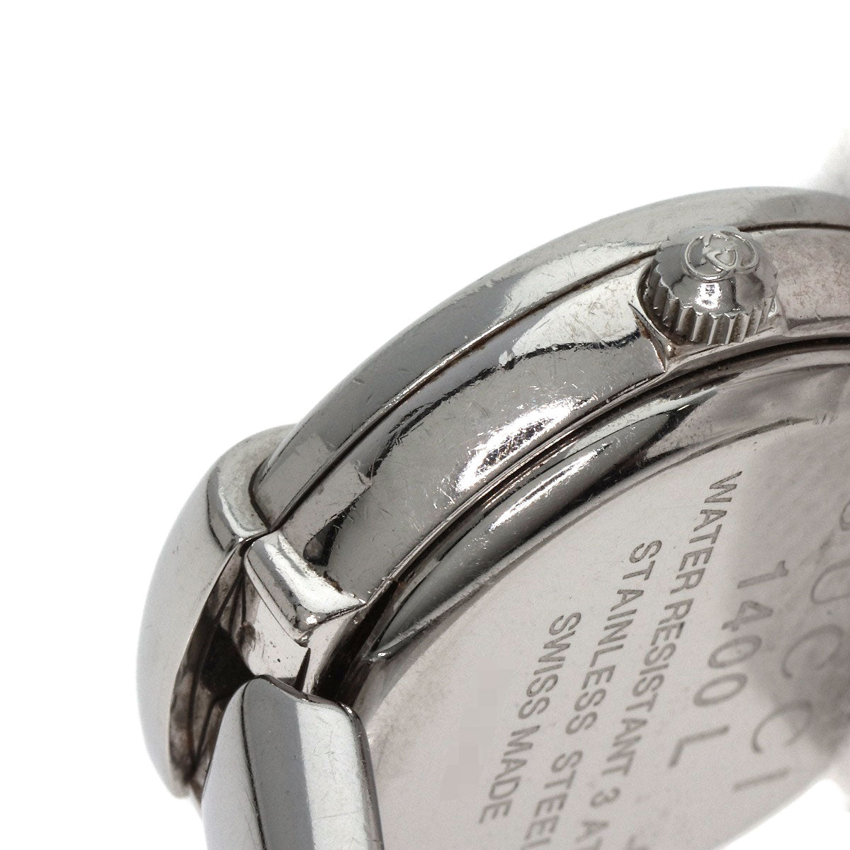 GUCCI round face bangle Watches 1400L Stainless Steel/Stainless Steel Ladies