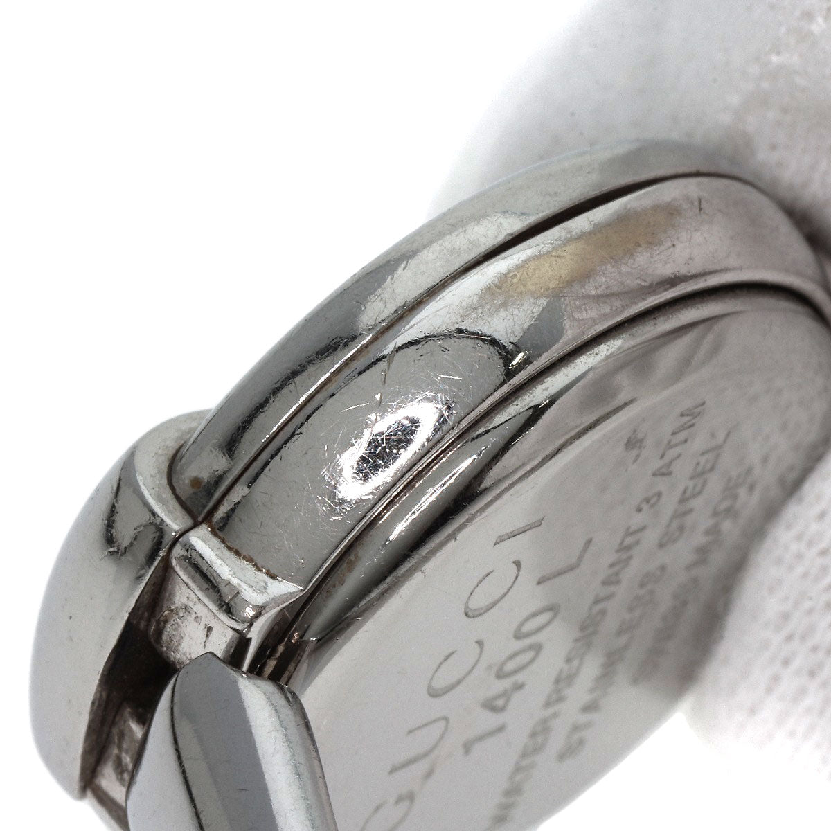 GUCCI round face bangle Watches 1400L Stainless Steel/Stainless Steel Ladies