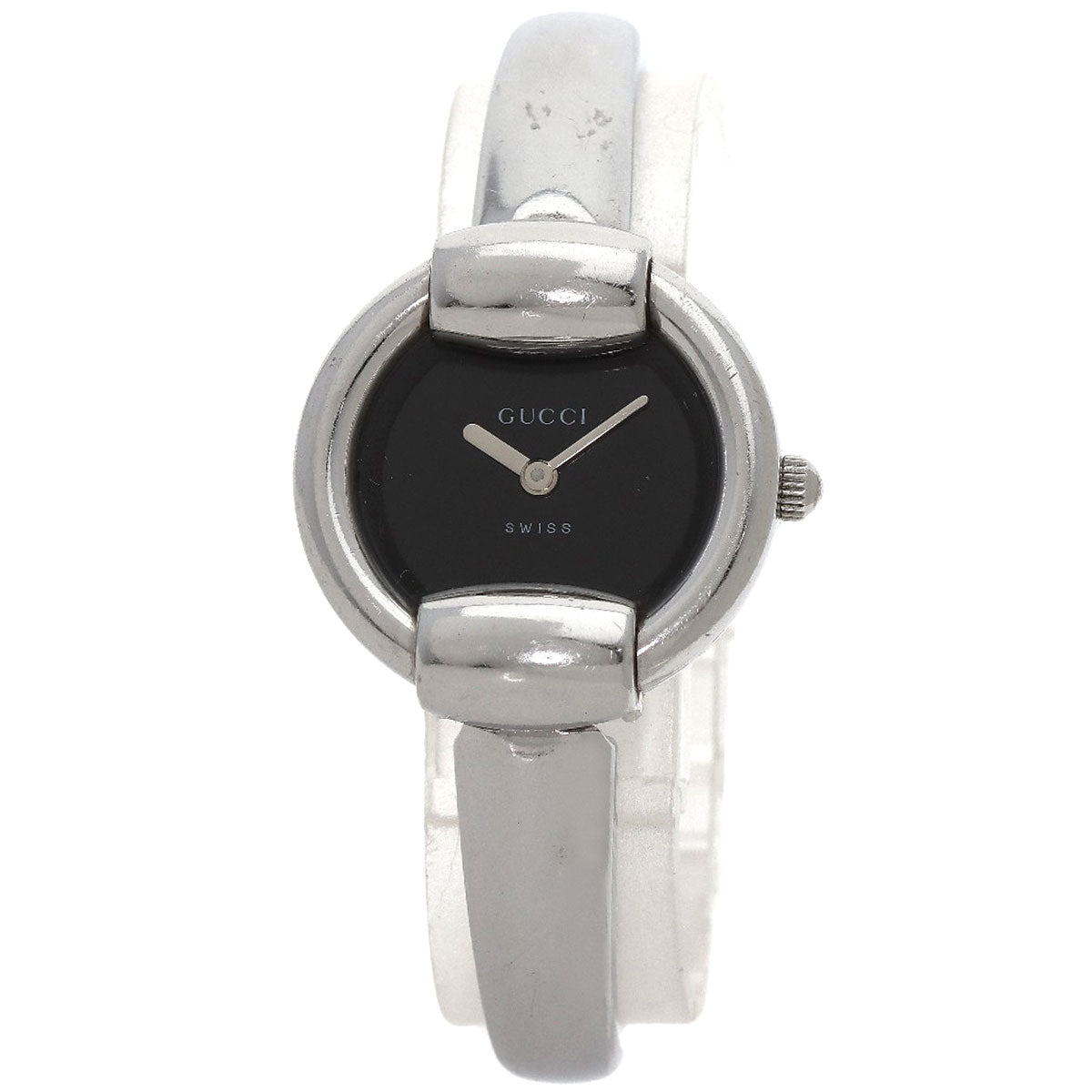 GUCCI round face bangle Watches 1400L Stainless Steel/Stainless Steel Ladies