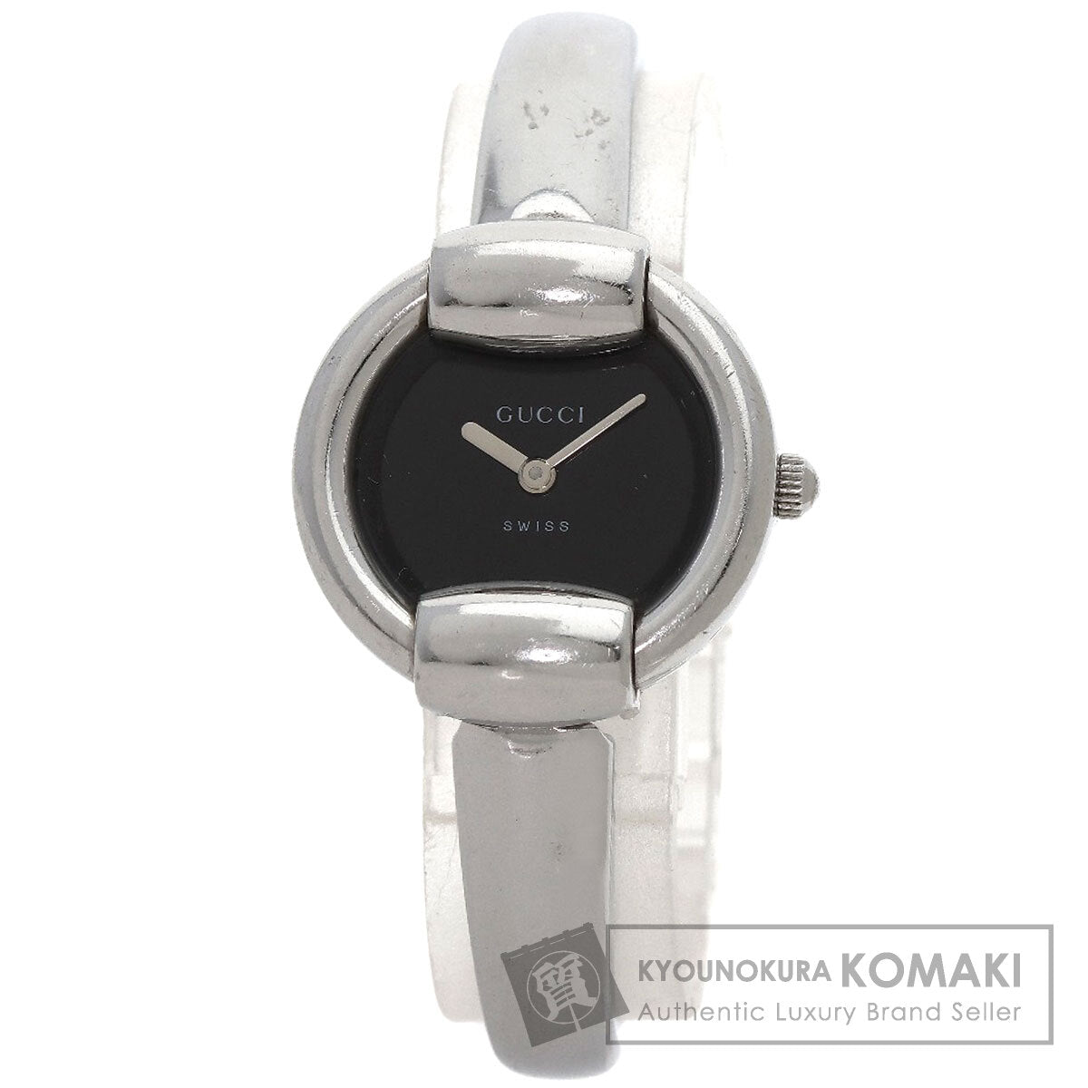 GUCCI round face bangle Watches 1400L Stainless Steel/Stainless Steel Ladies