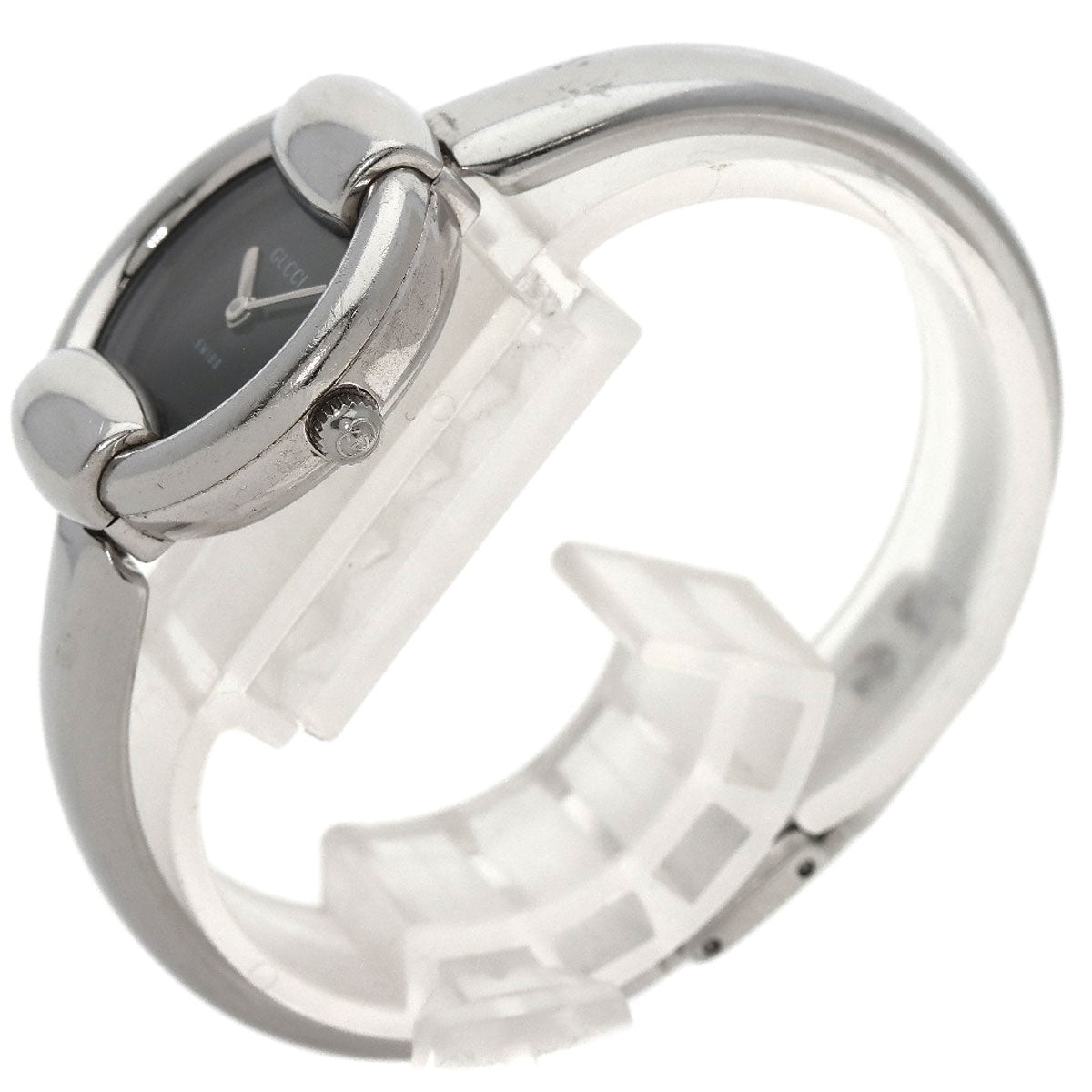 GUCCI round face bangle Watches 1400L Stainless Steel/Stainless Steel Ladies