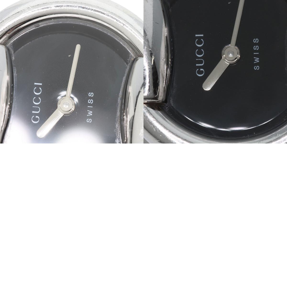 GUCCI round face bangle Watches 1400L Stainless Steel/Stainless Steel Ladies