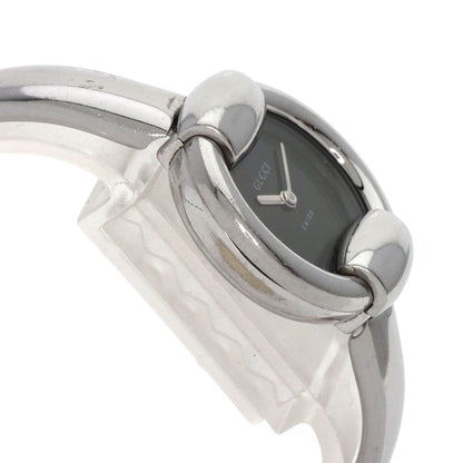 GUCCI round face bangle Watches 1400L Stainless Steel/Stainless Steel Ladies