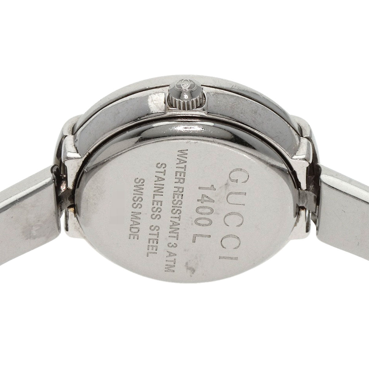 GUCCI round face bangle Watches 1400L Stainless Steel/Stainless Steel Ladies