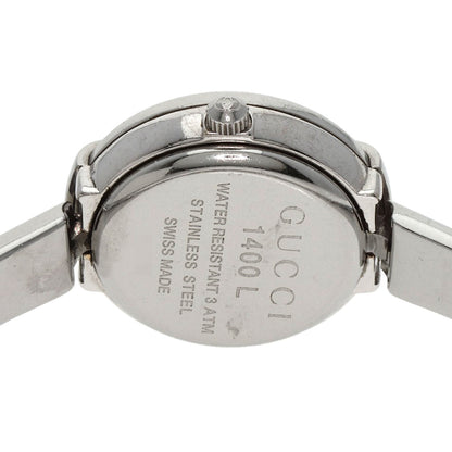 GUCCI round face bangle Watches 1400L Stainless Steel/Stainless Steel Ladies