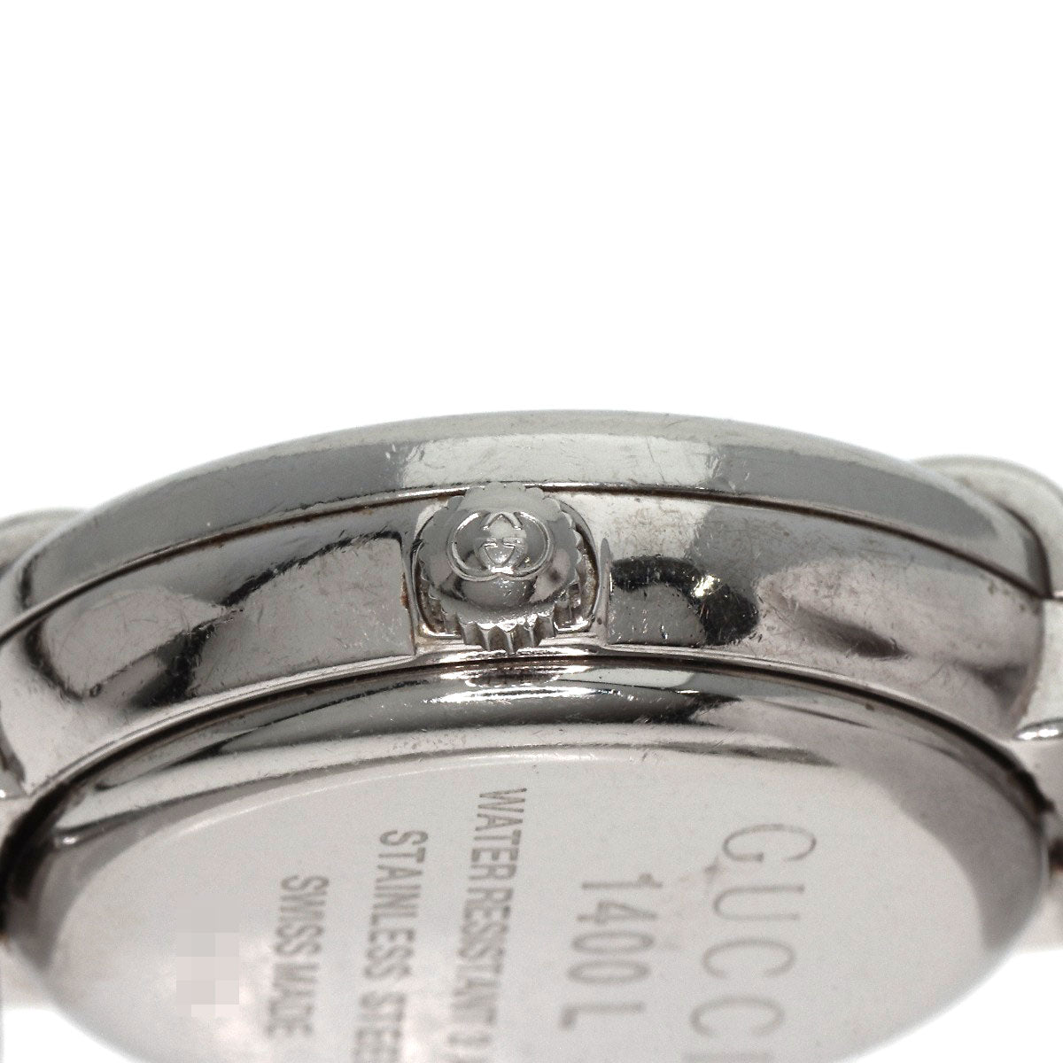 GUCCI round face bangle Watches 1400L Stainless Steel/Stainless Steel Ladies