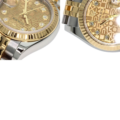 ROLEX DATEJUST 10P Diamond Watches 179173G Stainless Steel/SSxK18YG Ladies