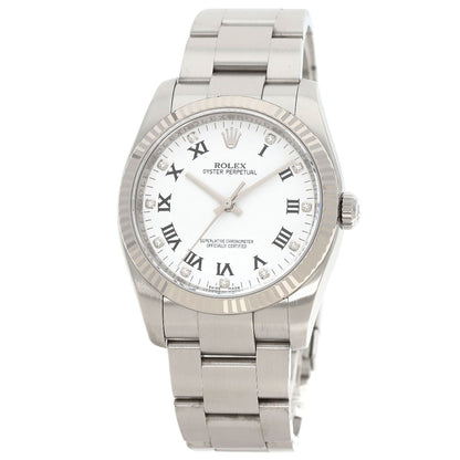 ROLEX Oyster Perpetual 11P Diamond Watches 116034G Stainless Steel/Stainless Steel mens