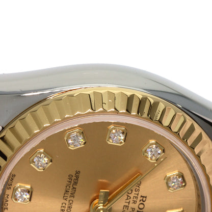 ROLEX DATEJUST 10P Diamond Watches 179173G Stainless Steel/SSxK18YG Ladies