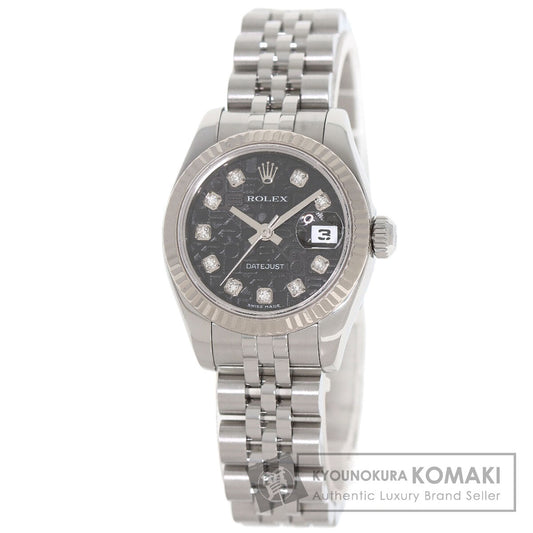 ROLEX DATEJUST 10P Diamond Watches 179174G Stainless Steel/Stainless Steel Ladies