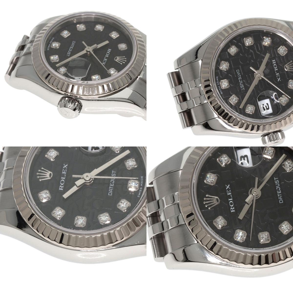 ROLEX DATEJUST 10P Diamond Watches 179174G Stainless Steel/Stainless Steel Ladies